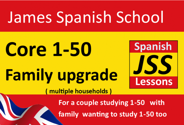 Core 1-50 lessons - Couples to Family login/s upgrade