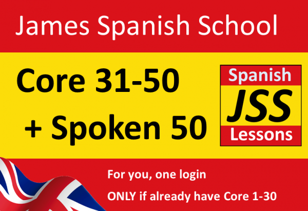 Spanish Core 31-50 + Spoken Spanish Practice Lessons 1-50